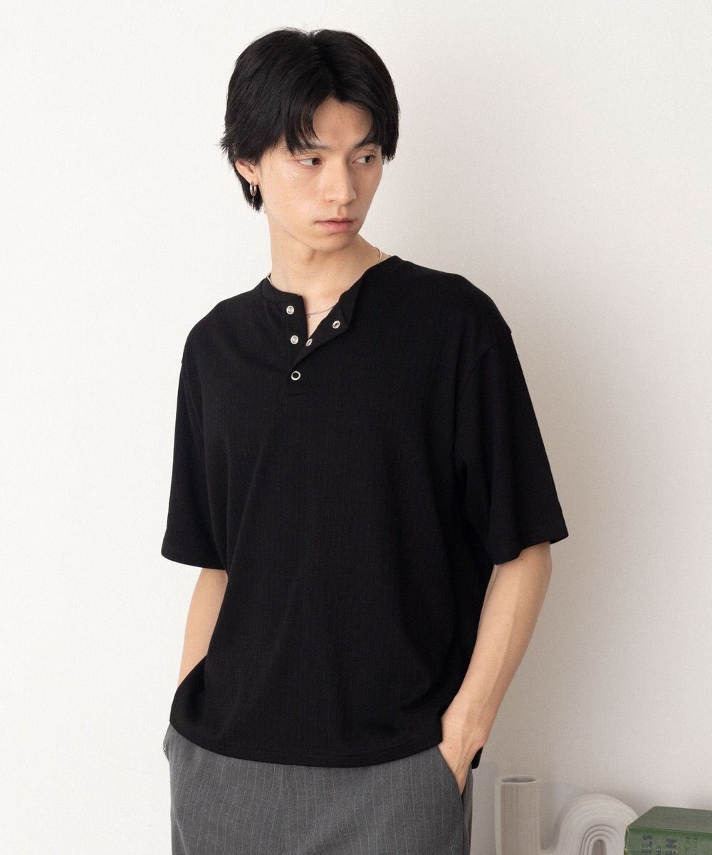 WEGO リングドットヘンリーネックリブT（SS） 