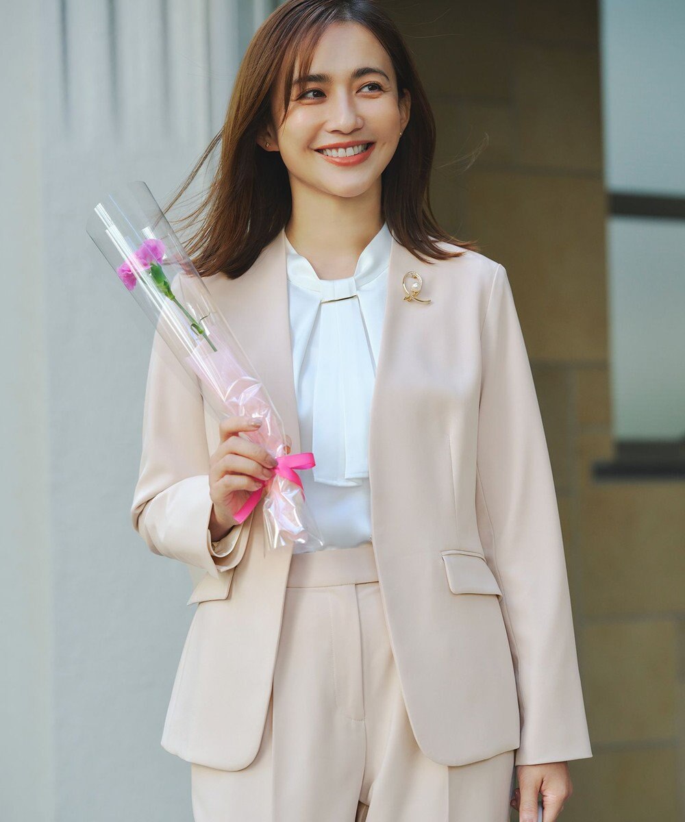 ANY SIS L 【4WAY】長袖 ボウブラウス 