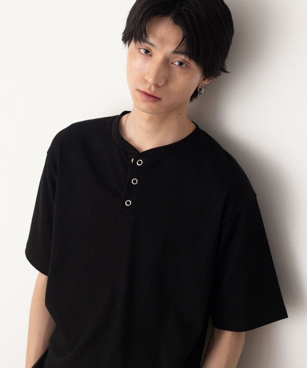 WEGO リングドットヘンリーネックリブT（SS） 