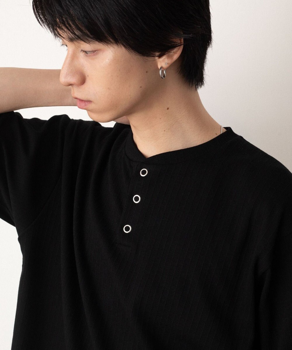 WEGO リングドットヘンリーネックリブT（SS） 