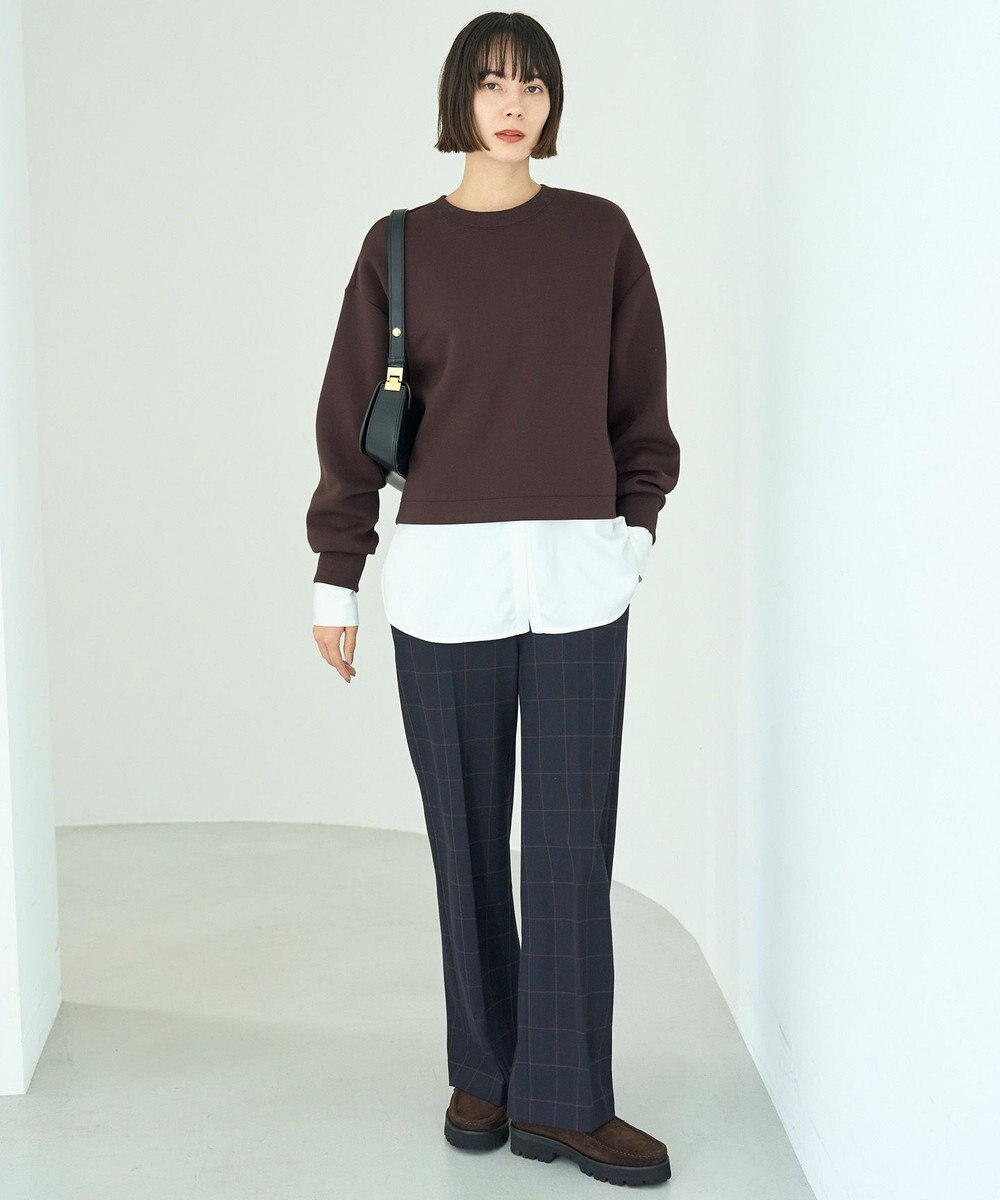 UNFILO 【ウエストゴム/14サイズ展開】beauty warm pants ワイド 