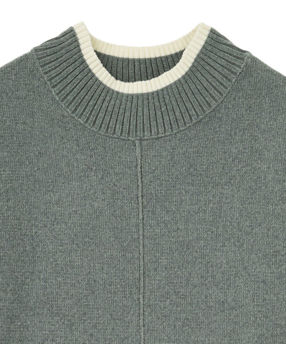 Green Parks 配色リラックスモールニットワンピース 