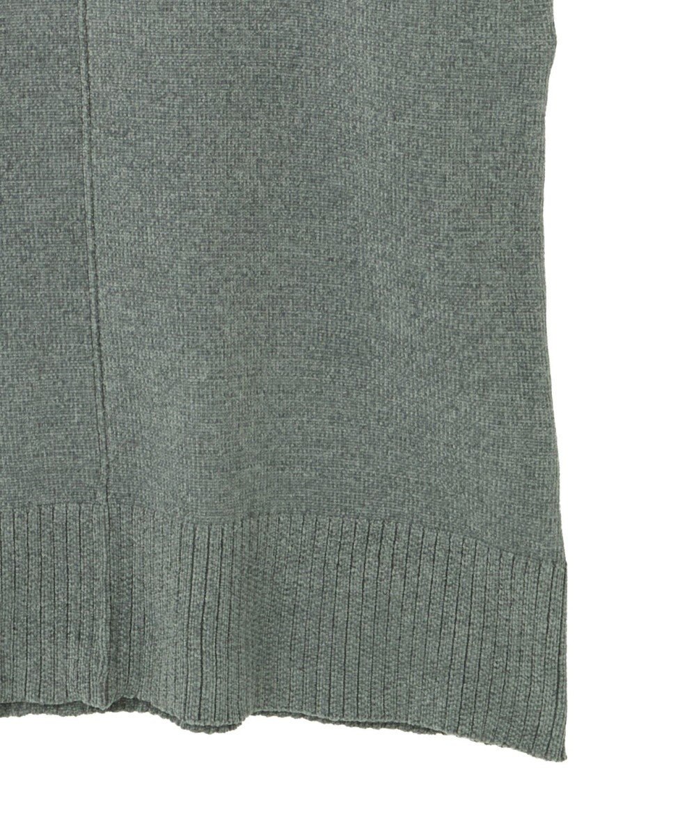 Green Parks 配色リラックスモールニットワンピース 