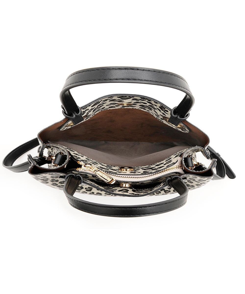 MioFIRANO カジュアルシックレオパードハンドバッグ 2WAY パスケース付き　FIRANO フィラノ 