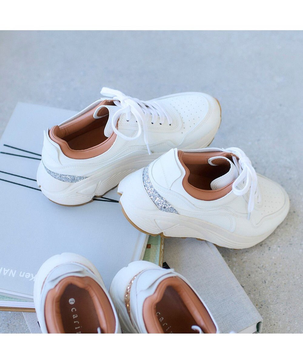 MODE ET JACOMO <carino>グリッター厚底スニーカー 