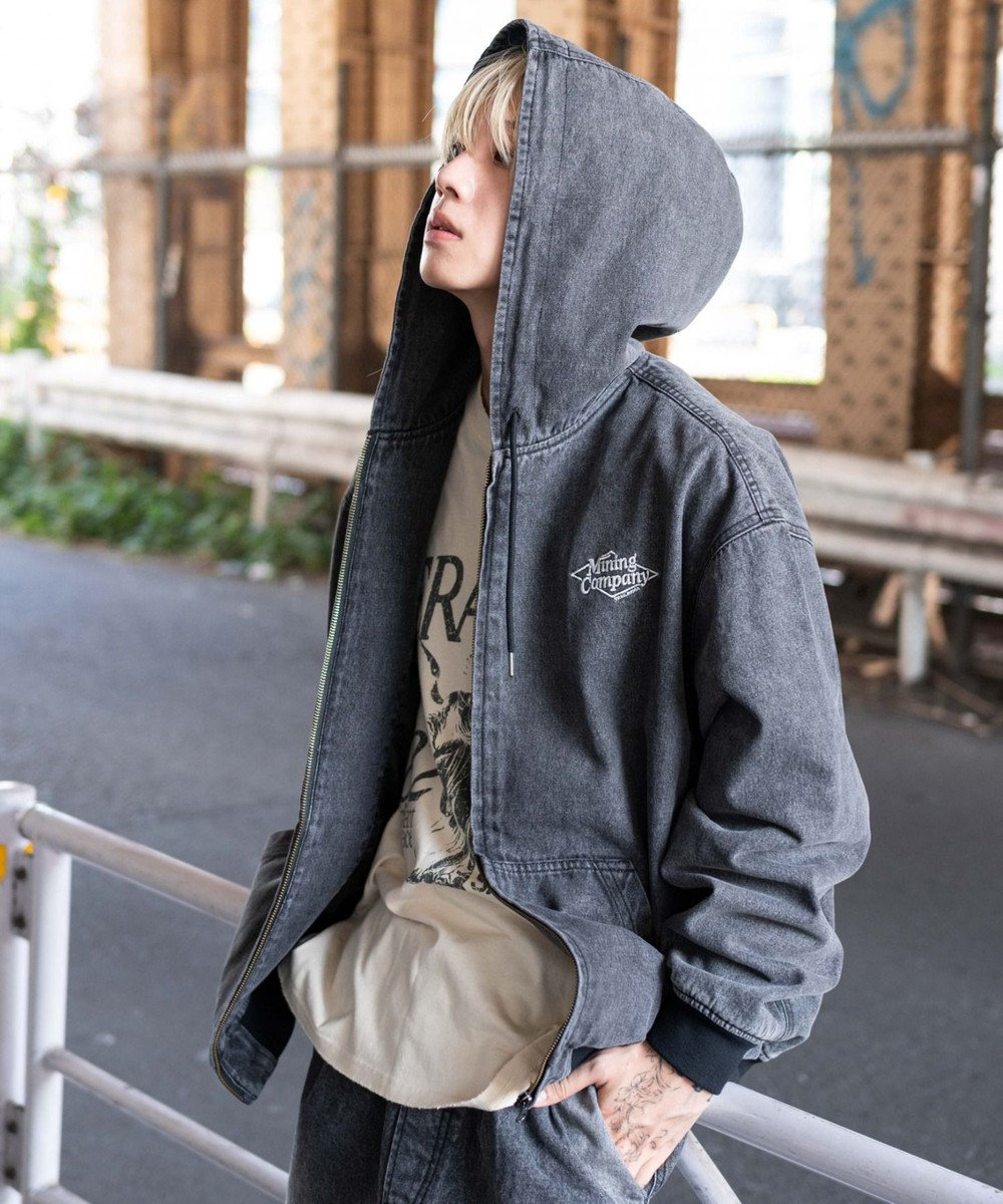 WEGO 【ユニセックス着用ITEM/MLサイズ展開】ワーカーズフードブルゾン 