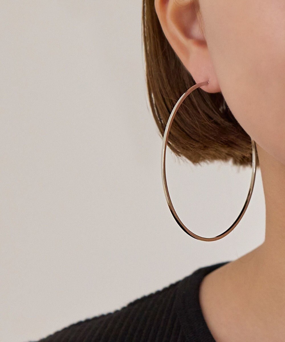 Phoebe ビッグサークルフープピアス  シルバー 