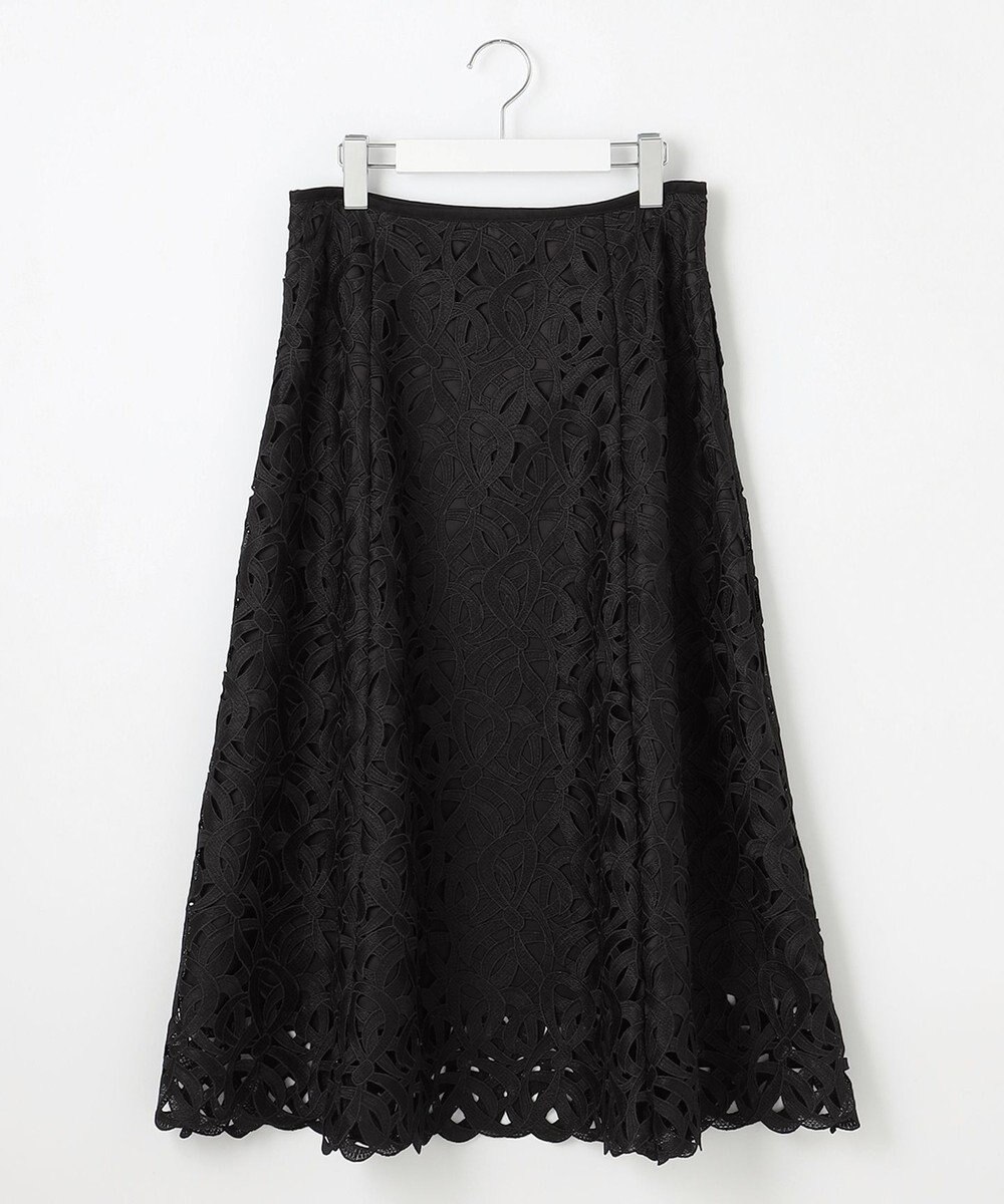 23区 L 【エステータ】ジオメトリックレース スカート 