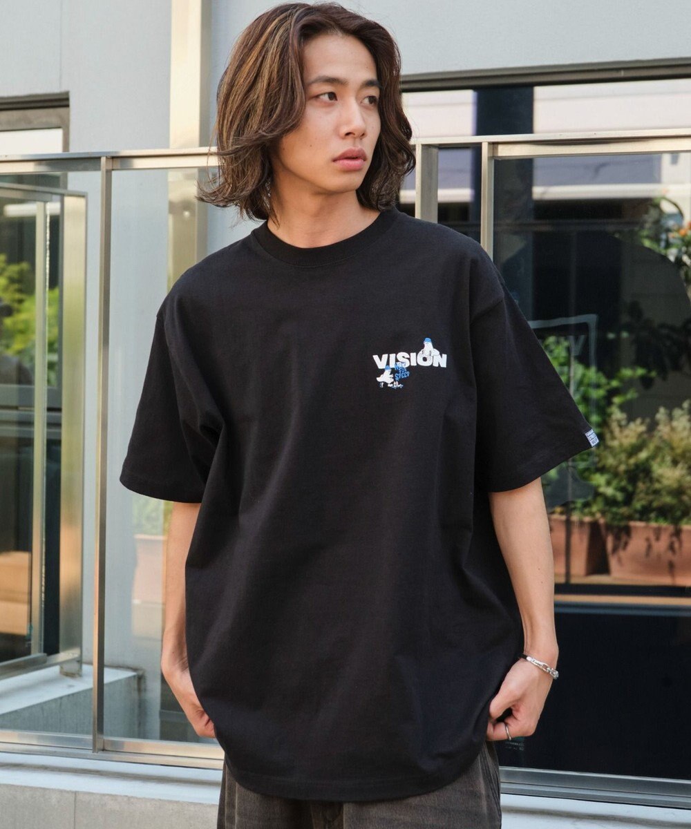 WEGO 【ユニセックス着用ITEM】別注VISIONボックスロゴゴーストスケーターT（SS） 