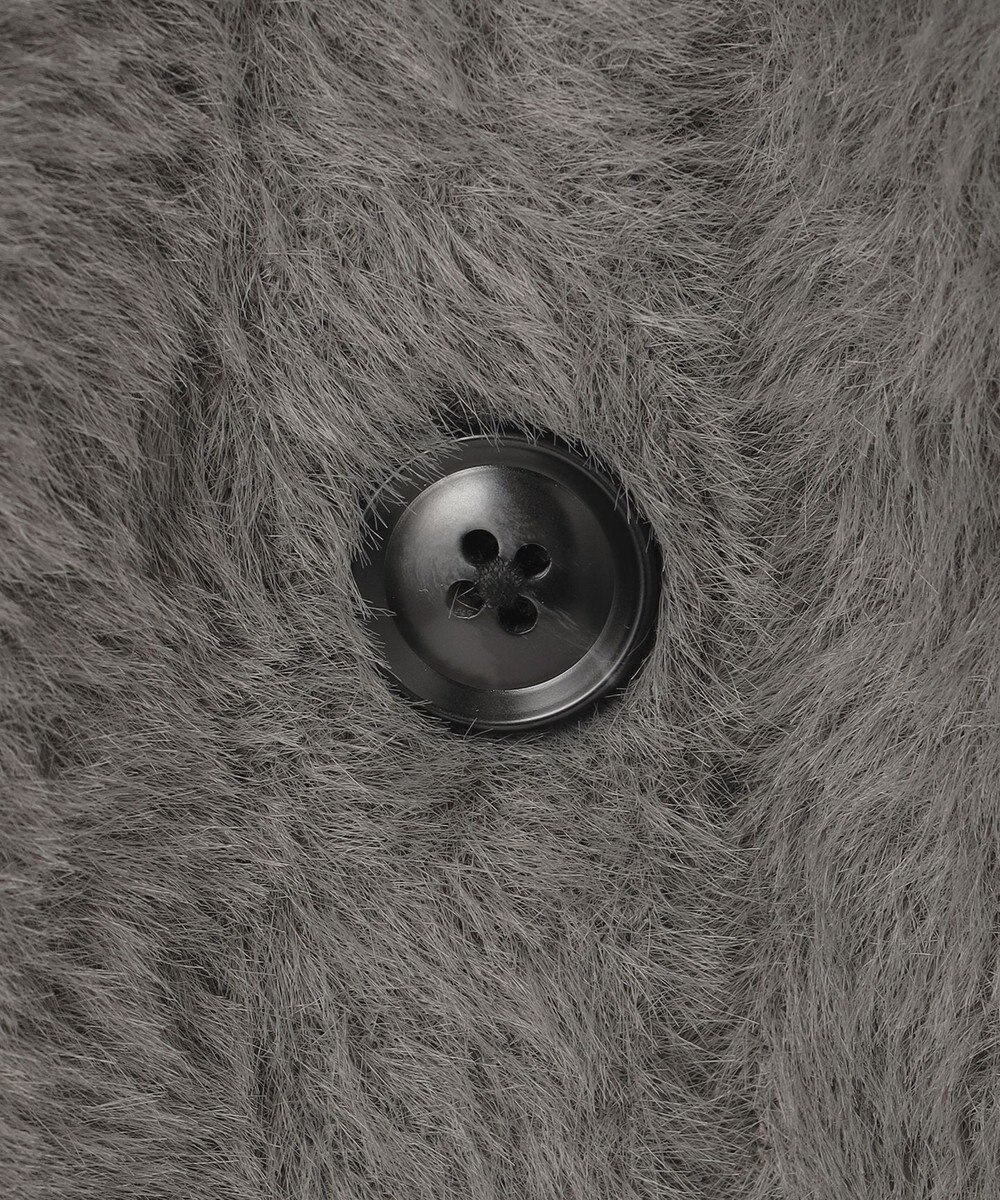 UNFILO L ナイロンシャギー カーディガン ベスト 