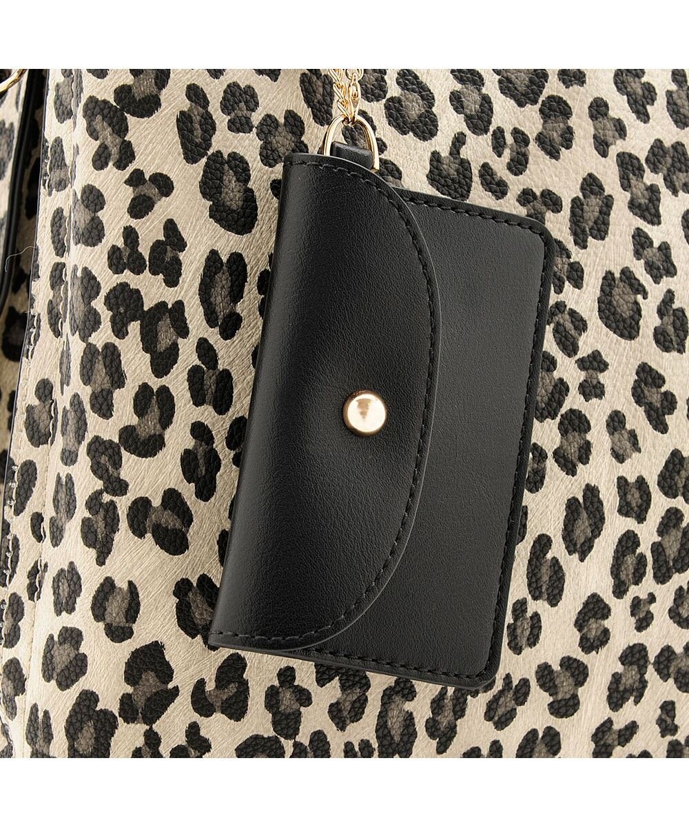 MioFIRANO カジュアルシックレオパードハンドバッグ 2WAY パスケース付き　FIRANO フィラノ 