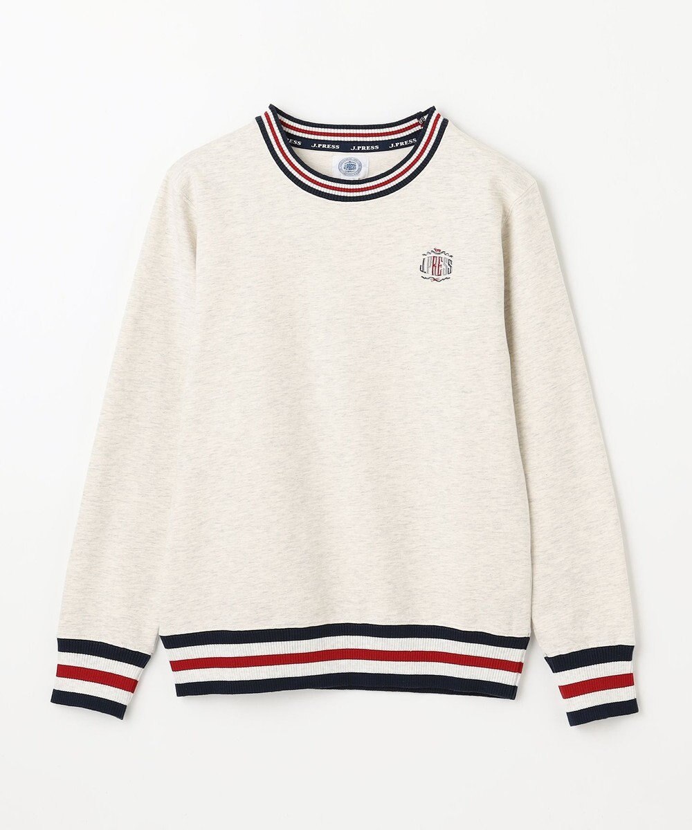 J.PRESS KIDS 【140-170cm】トリコリブコンビボーダー ミニ裏毛 トレーナー 