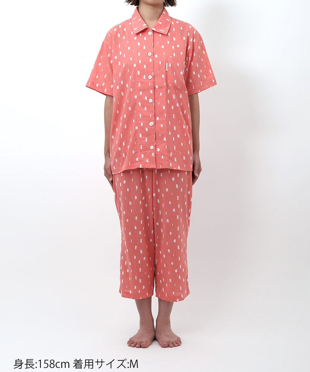 ワコール／睡眠科学 パジャマ 5分袖 半袖 8分丈 綿100%(本体) 【SOU・SOU（R）】 レディース YDT162 睡眠科学／ワコール 