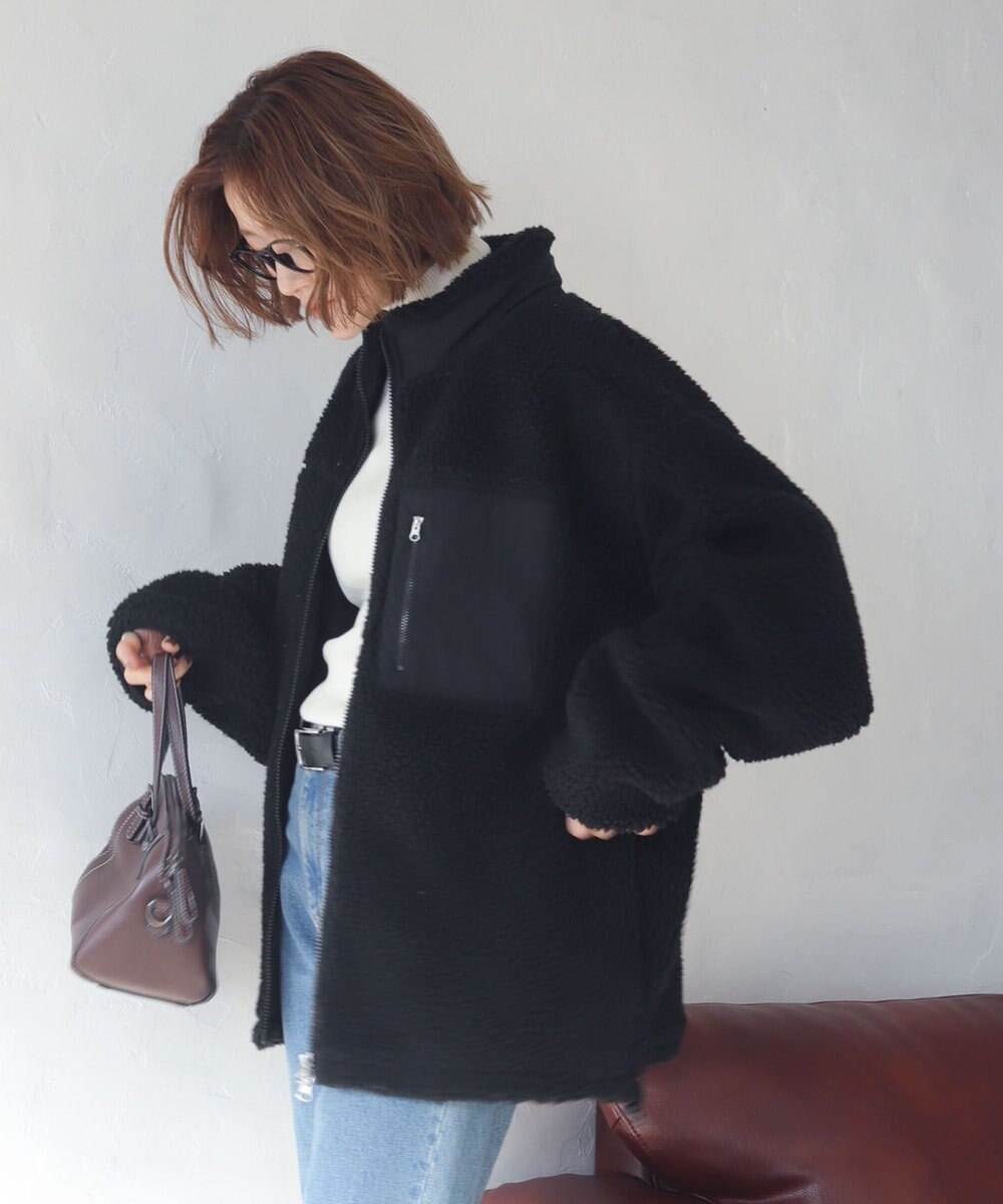 WEGO 【2025年秋冬新作アイテム/ユニセックス着用ITEM/SMLサイズ展開】ボアブルゾン 