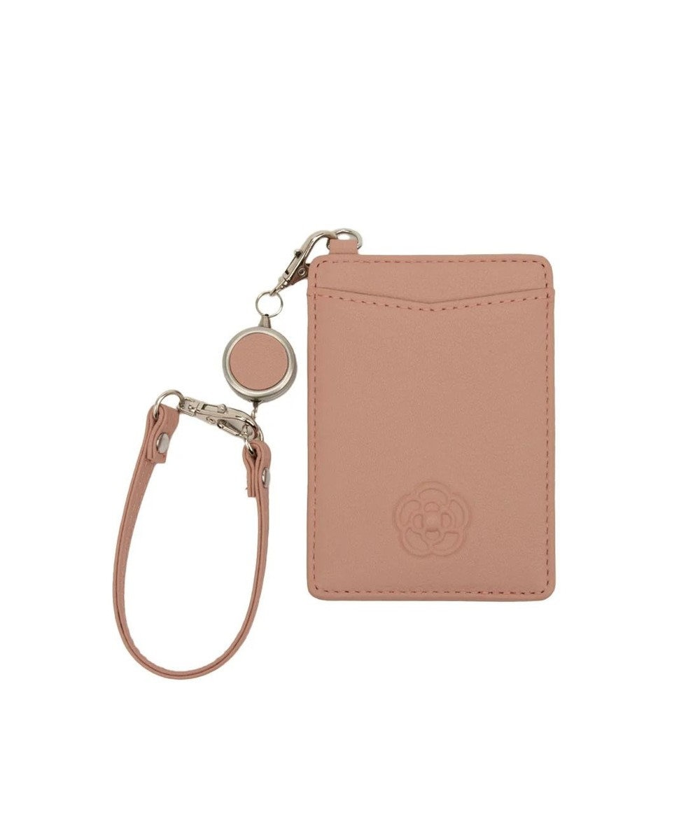 CLATHAS ワッフル リール付きパスケース 