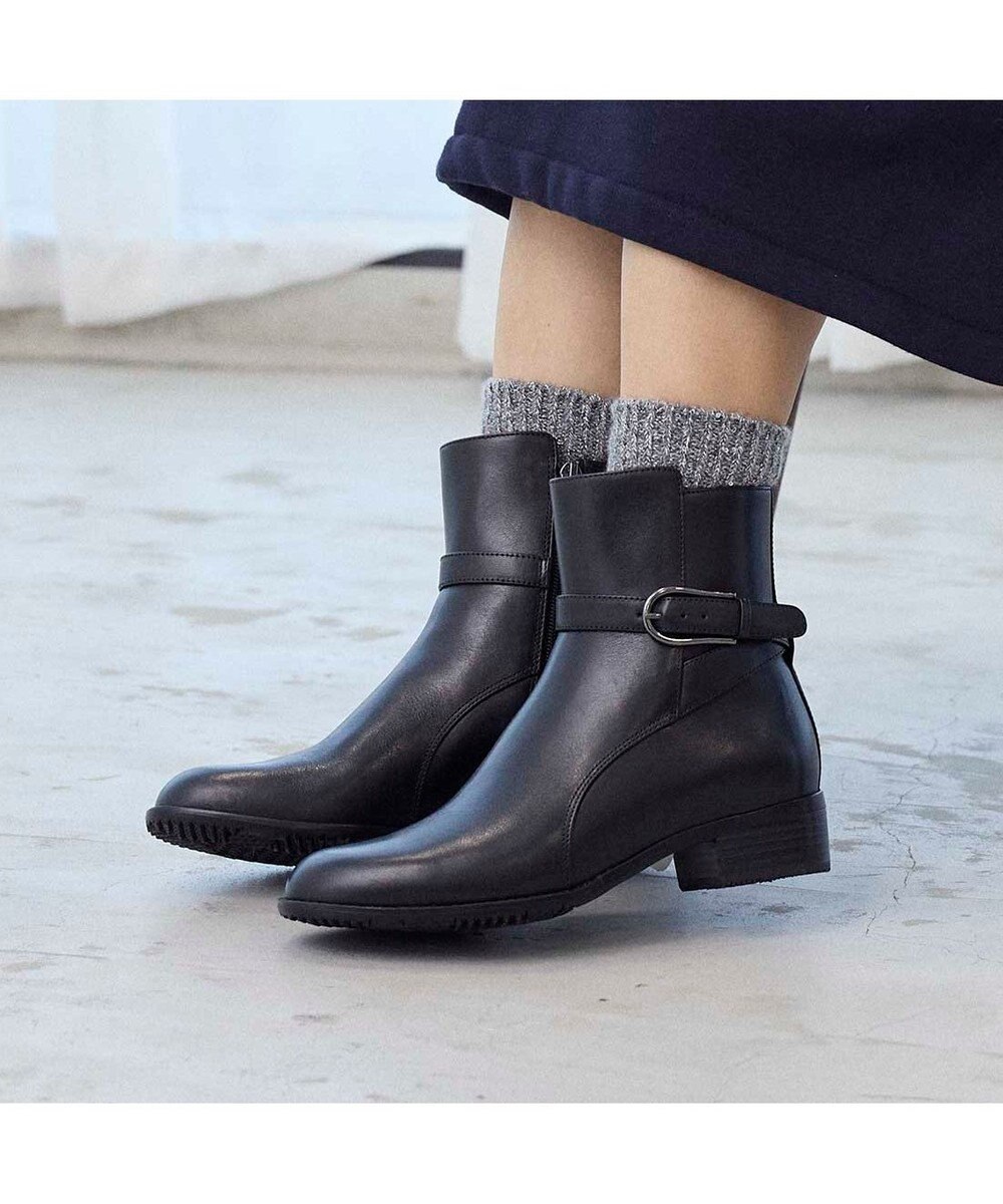 ing <ing>【WEB限定】ベルトデザインミドルブーツ 