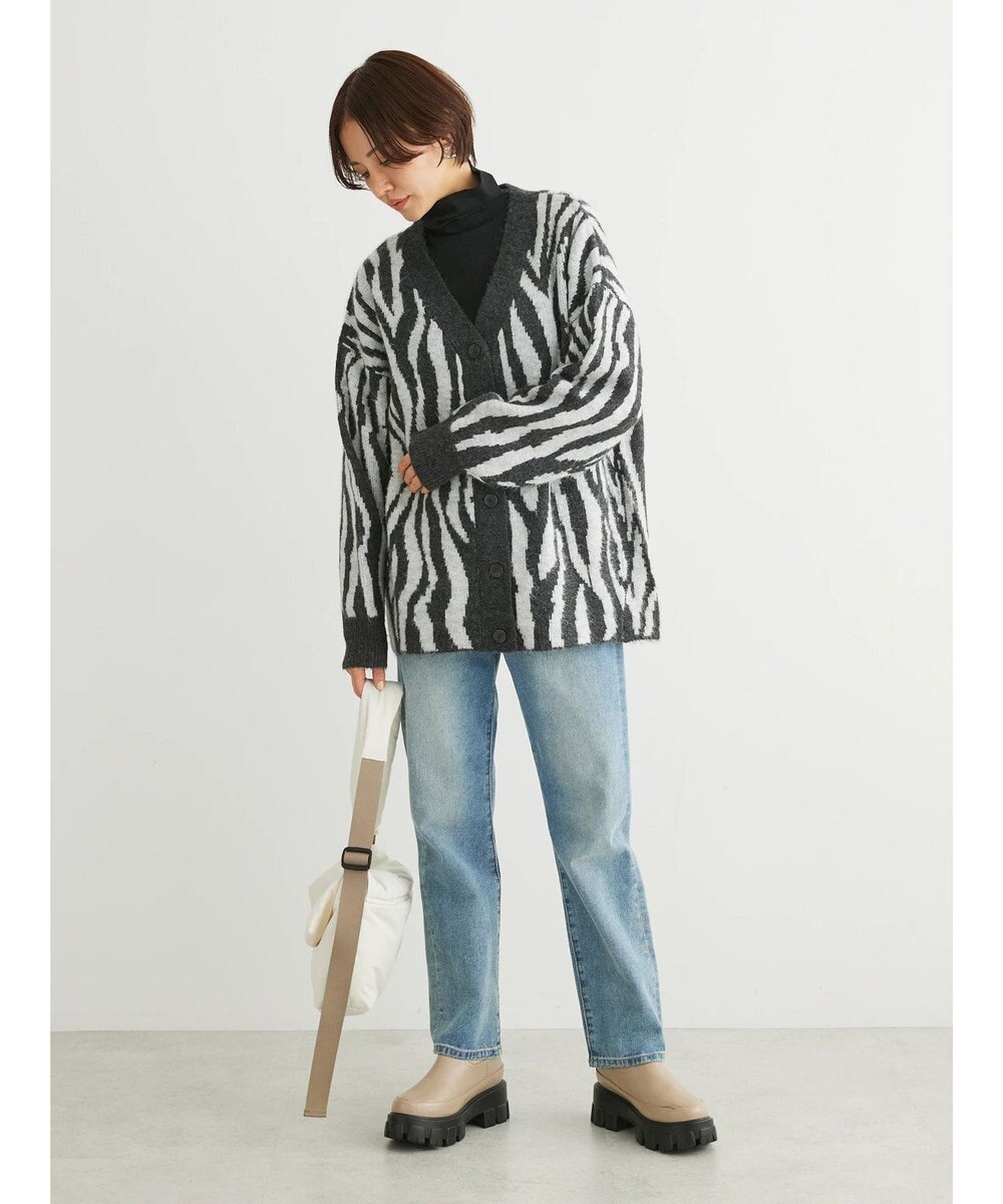 Green Parks 柄アソートニットカーディガン 