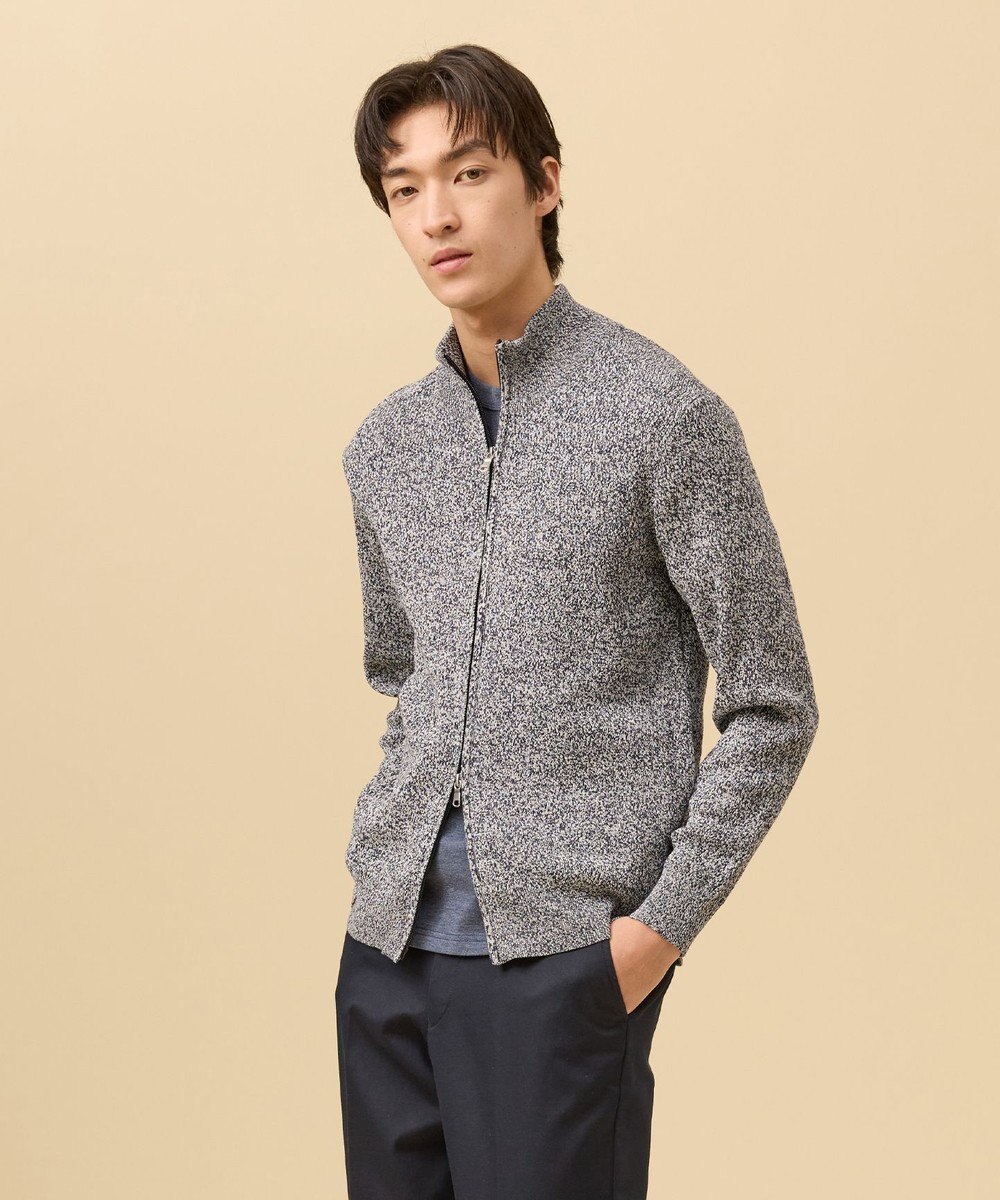 J.PRESS MEN ギマコットンフルジップ カーディガン 