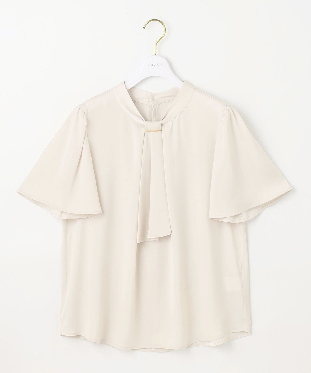 ANY SIS S 【洗える】4WAY半袖 ボウブラウス 