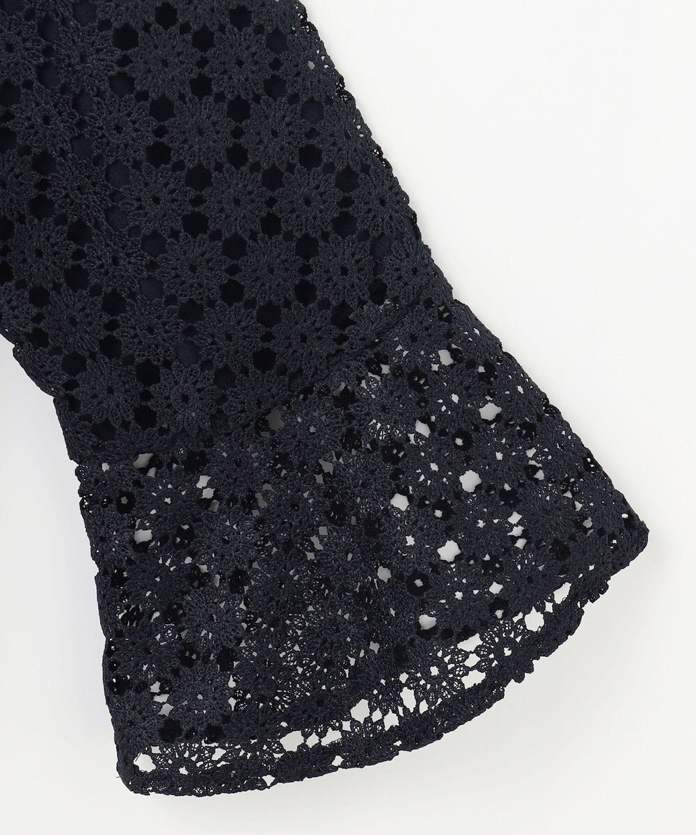 組曲 【WEB限定】フラワーレース 袖フレアトップス 