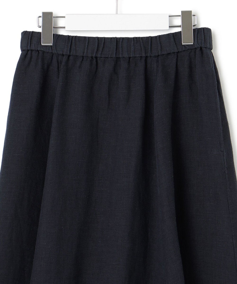 23区 【洗える】LIBECO フレア ロングスカート 