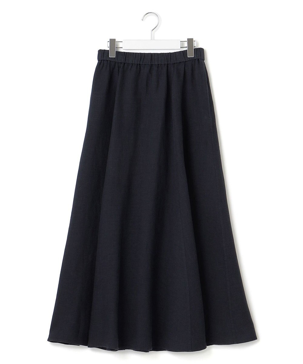 23区 L 【洗える】LIBECO フレア ロングスカート 