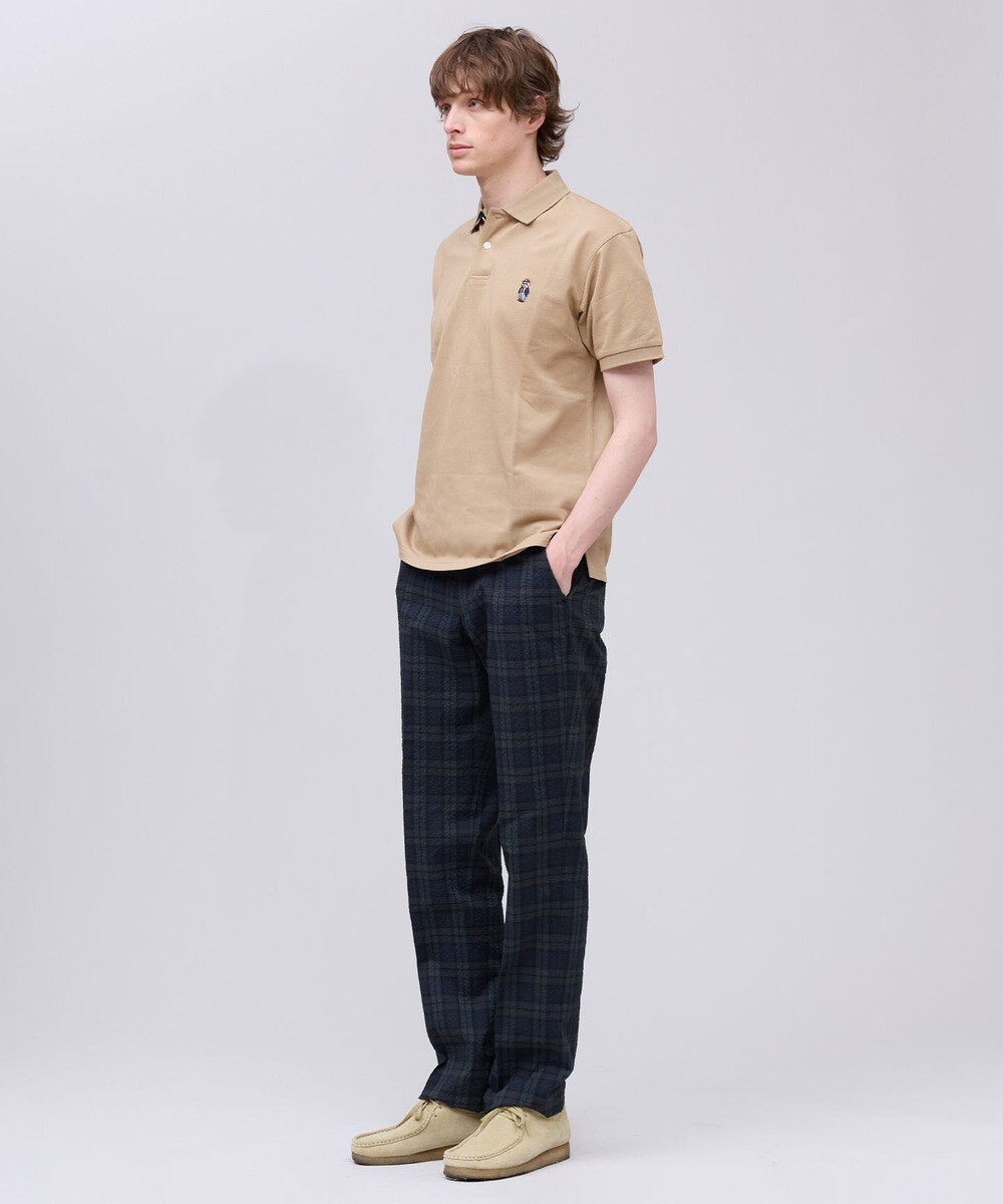 J.PRESS MEN クールマックスサッカー ステムテーパードパンツ 