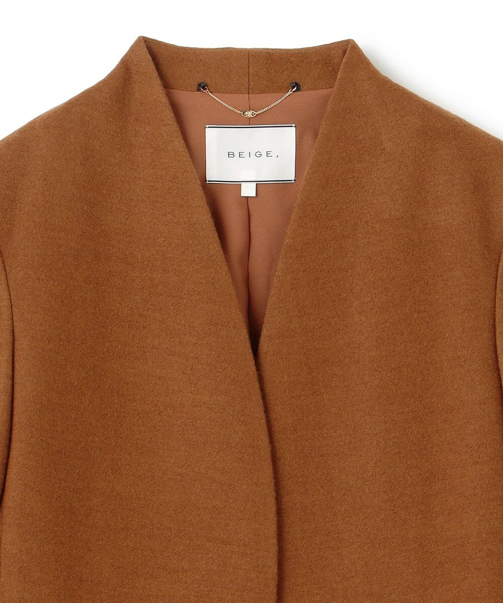 BEIGE， MAZARINE / ノーカラージャケット 