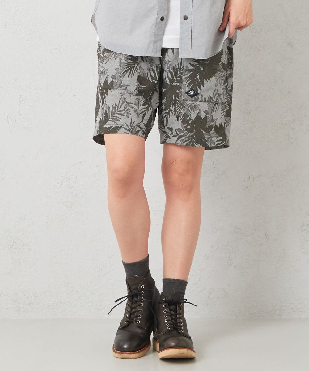 JOSEPH ABBOUD MOUNTAIN 【UNISEX】軽量/ECO撥水 3Dエンボスリーフショーツ 