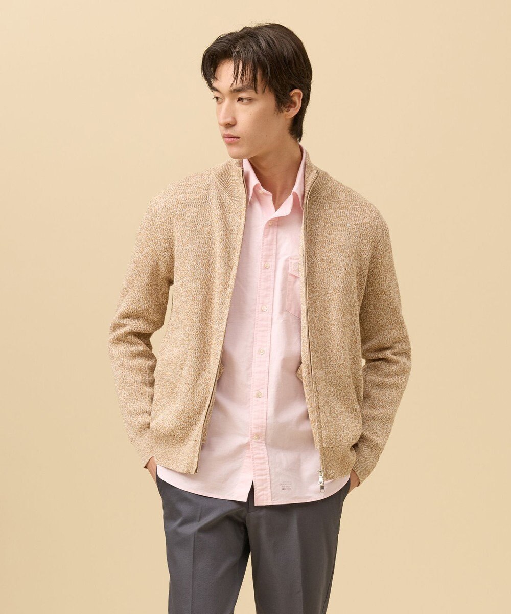 J.PRESS MEN ギマコットンフルジップ カーディガン 