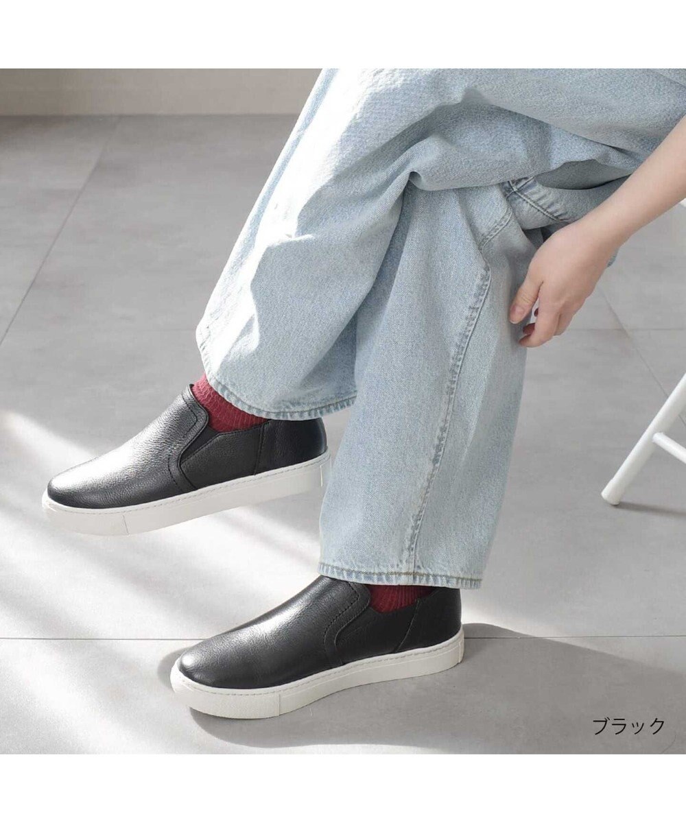 Pointer 本革スライドオンスリッポン 