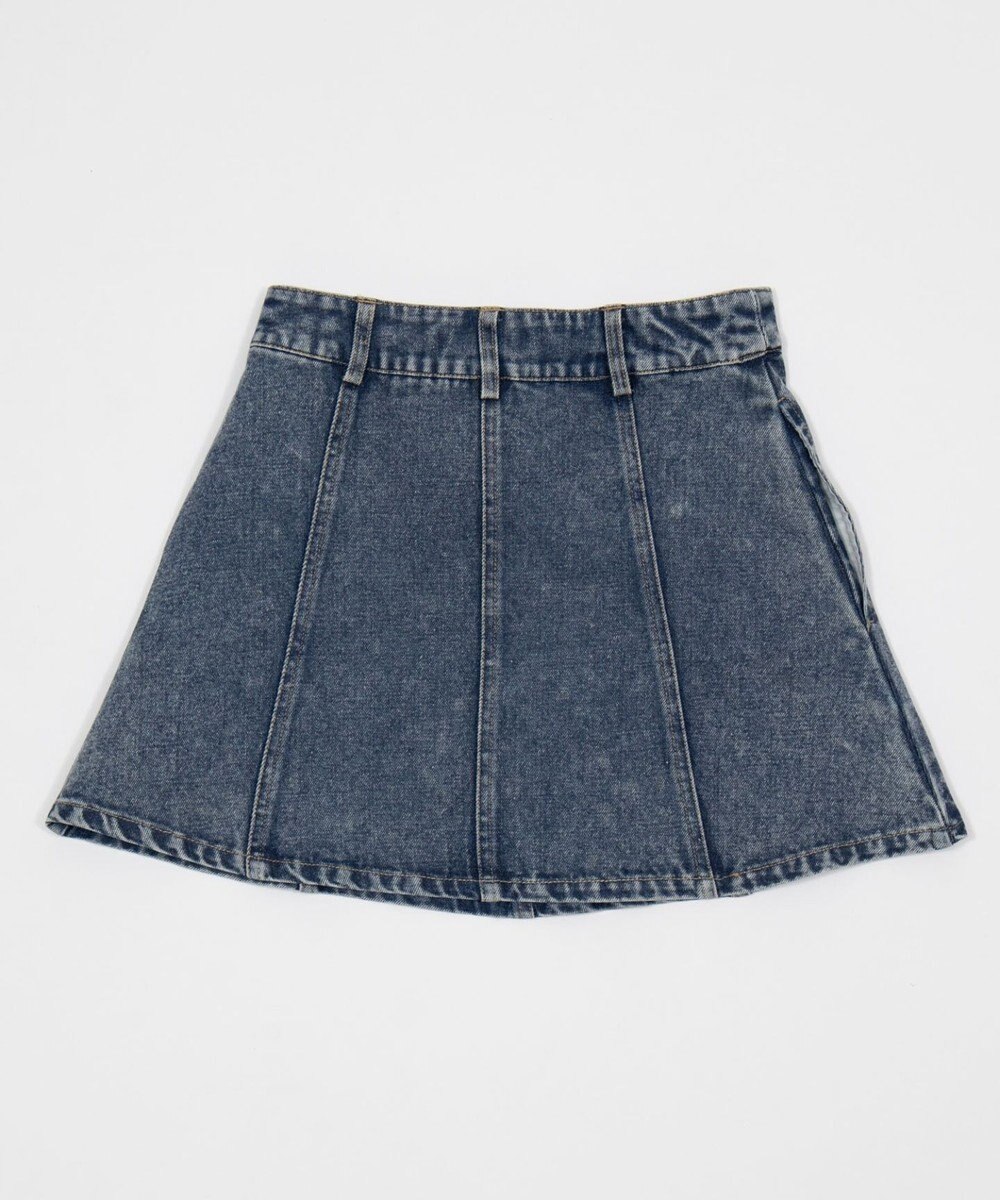 WEGO デニムフレアミニスカート 