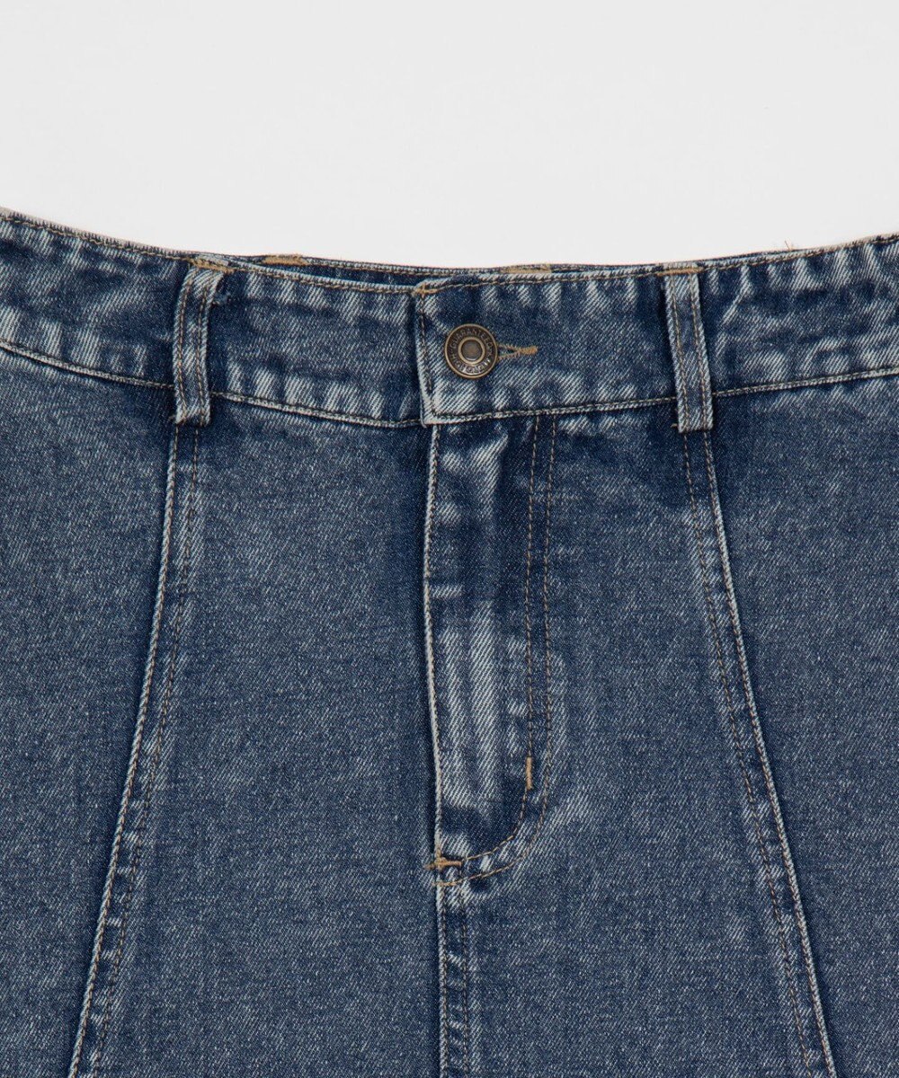 WEGO デニムフレアミニスカート 