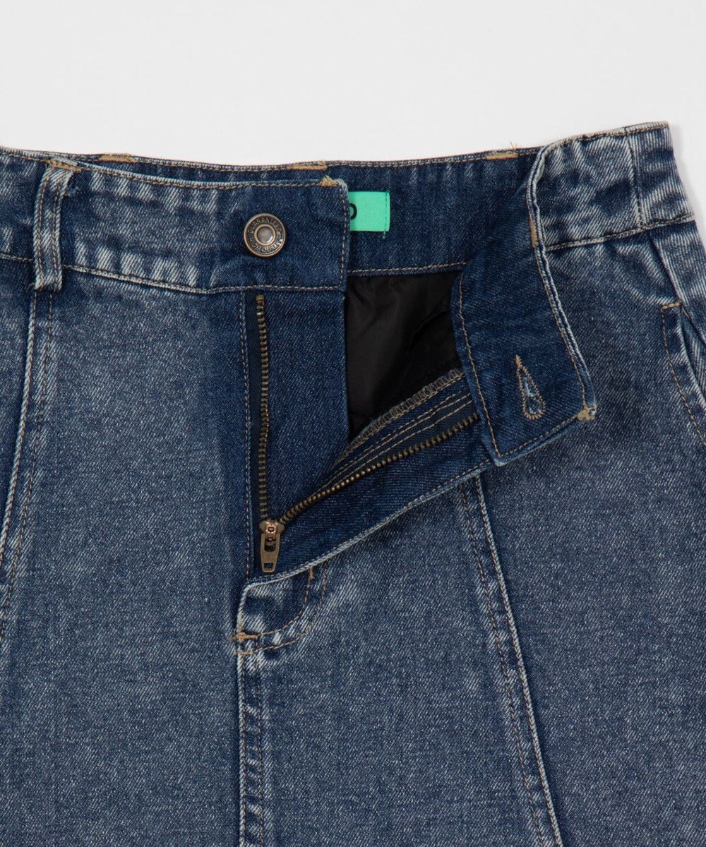 WEGO デニムフレアミニスカート 