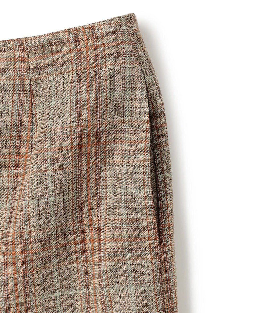 BEIGE， SELMA / チェックウールラッフルスカート 