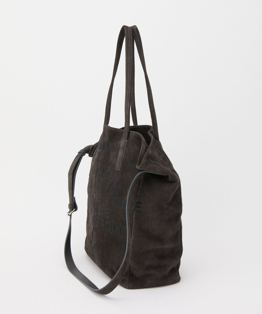 russet ステンシルデザインスエード2WAYトートバッグ(CE-1639) 