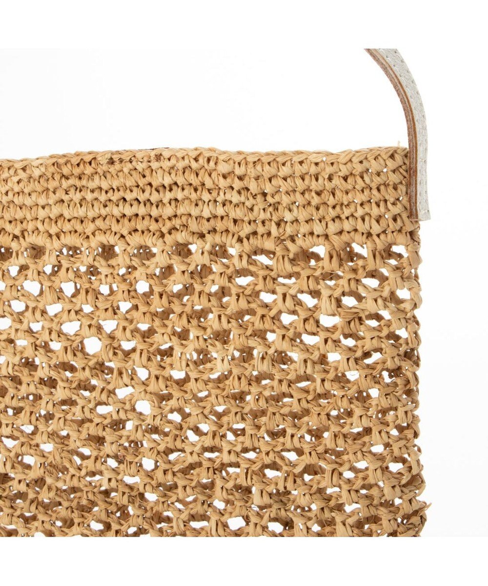 UNBILLION ペルケ perche / マダガスカルラフィア×姫路レザーミニショルダー 