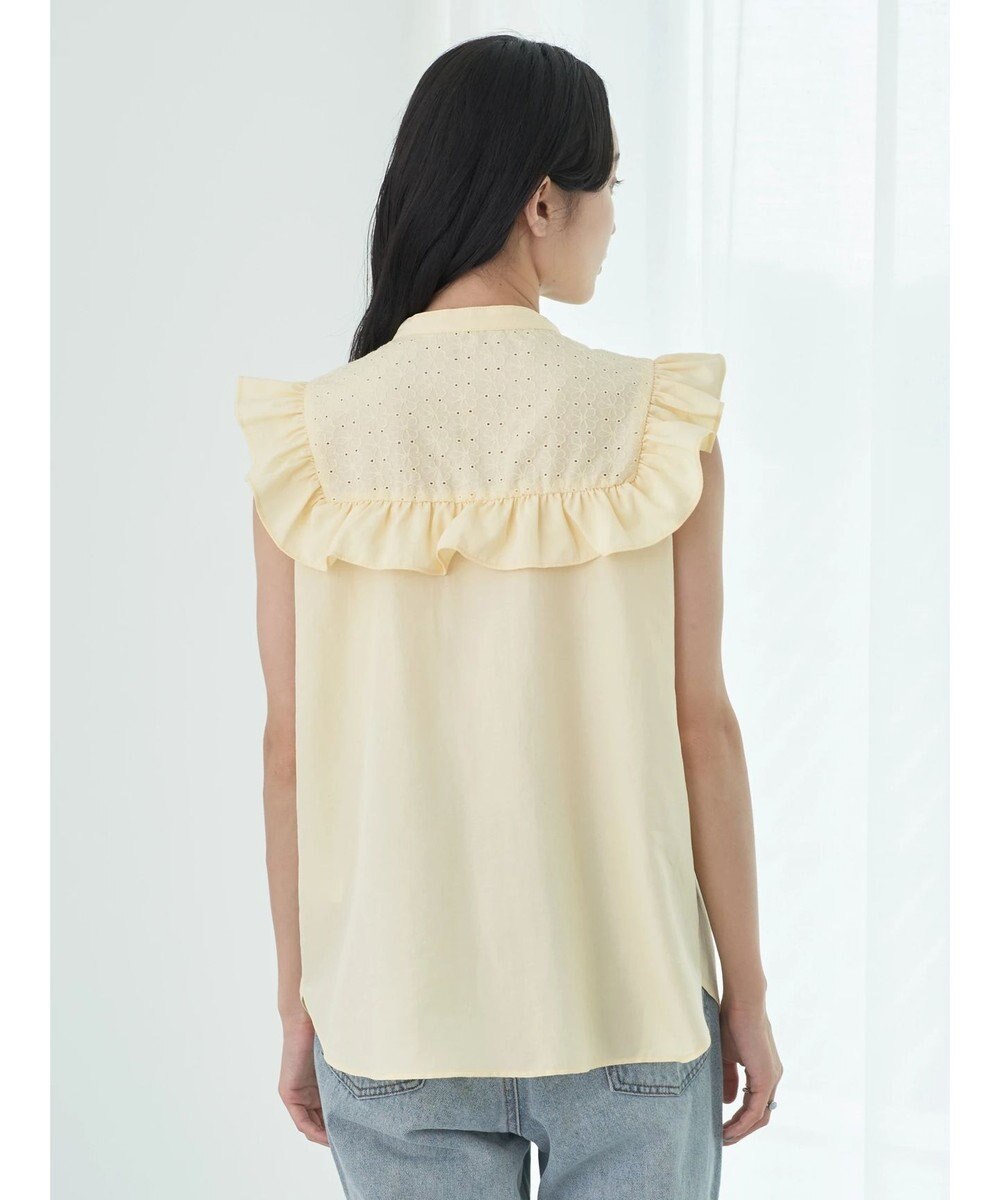 earth music&ecology デコルテレースフリルブラウス 