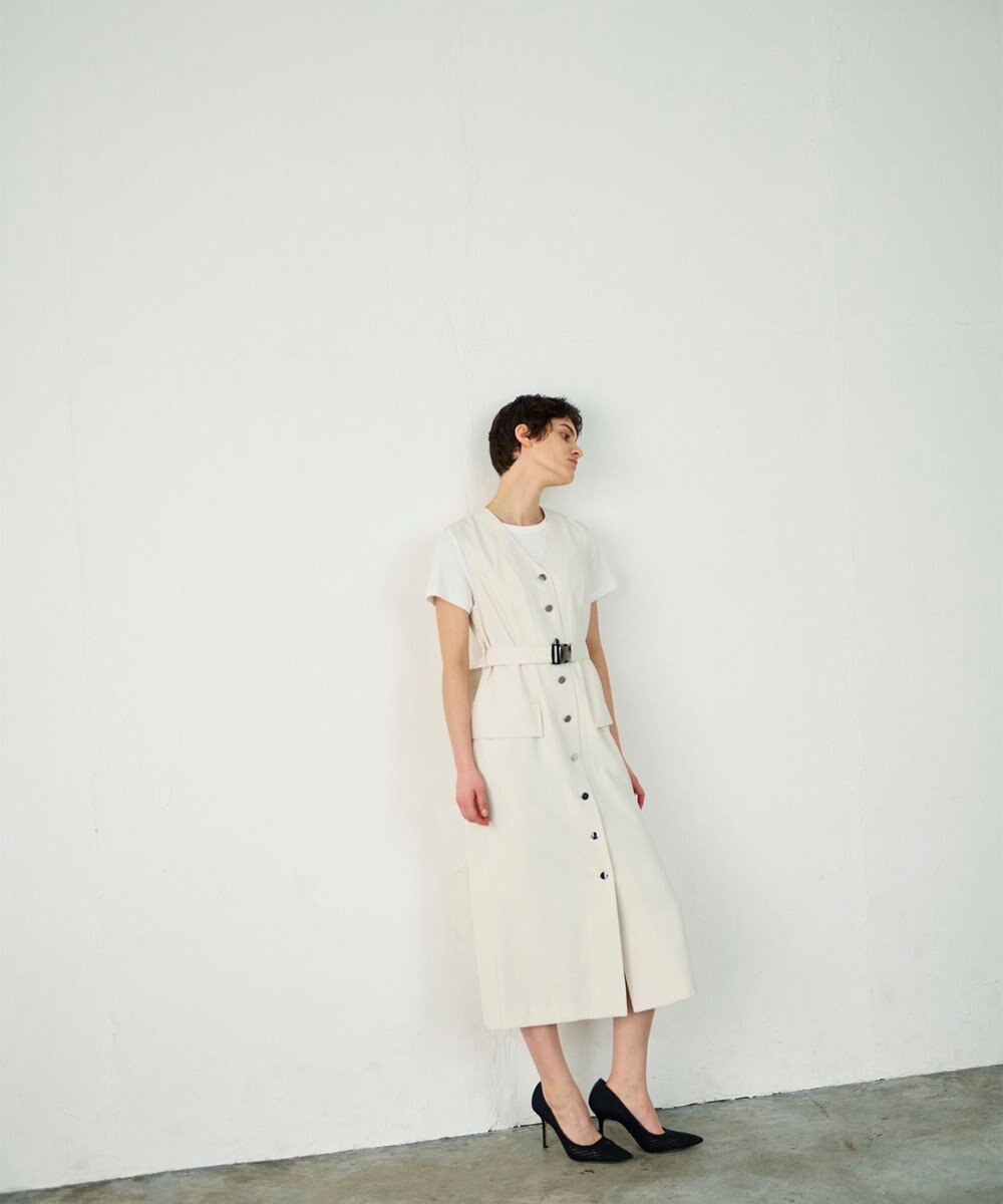 GRACE CONTINENTAL ベルト付ジャンパースカート 