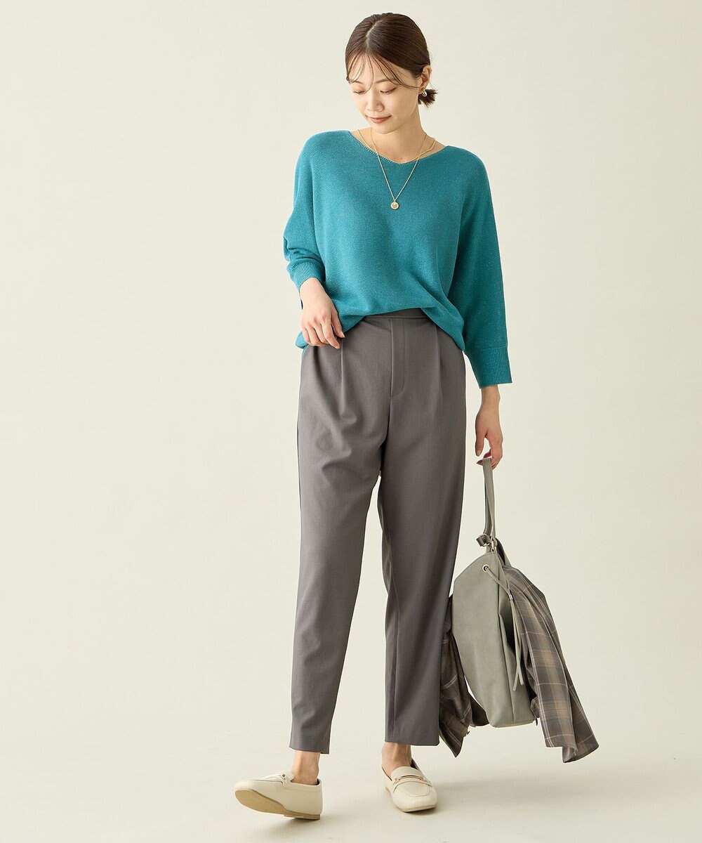 ANY 【6サイズ展開/ウエストゴム】イージーテーパードパンツ 