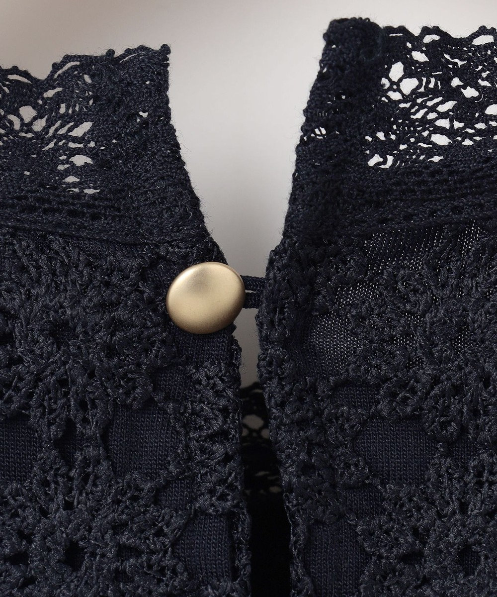 組曲 【WEB限定】フラワーレース 袖フレアトップス 