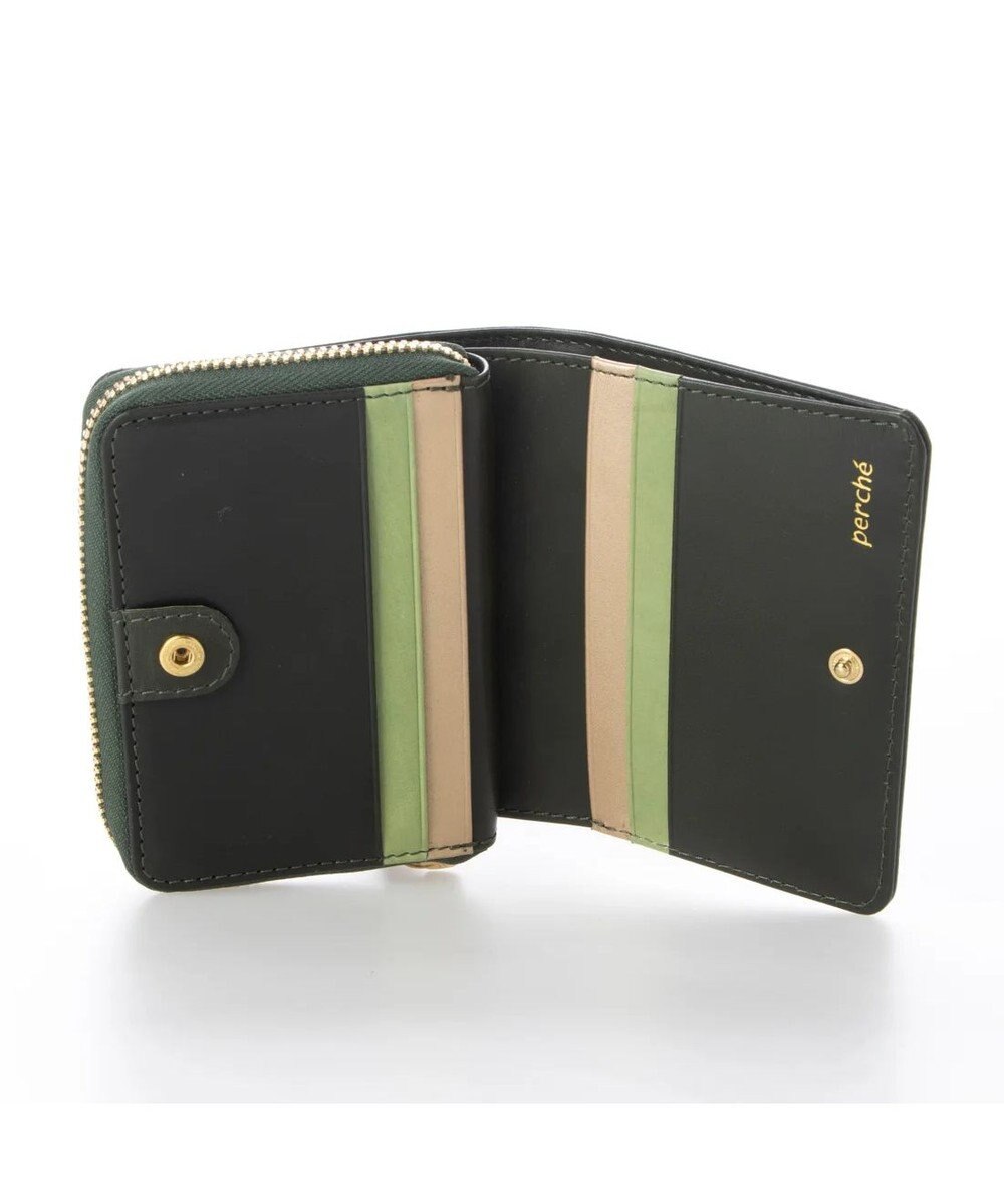 UNBILLION perche ジェムストーンチャームハーフラウンドウォレット 