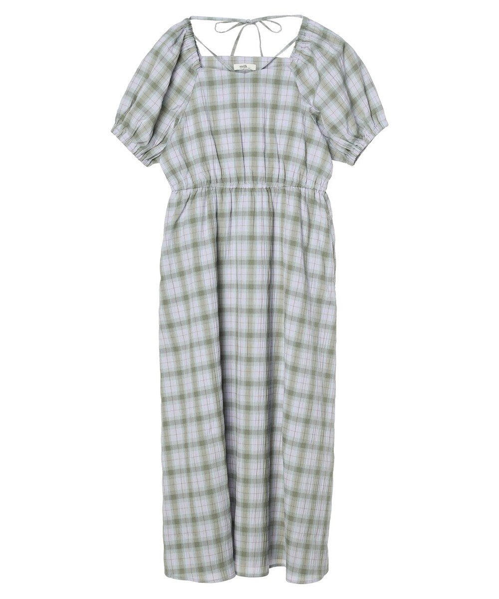 earth music&ecology ホルターネックシャーリングワンピース 