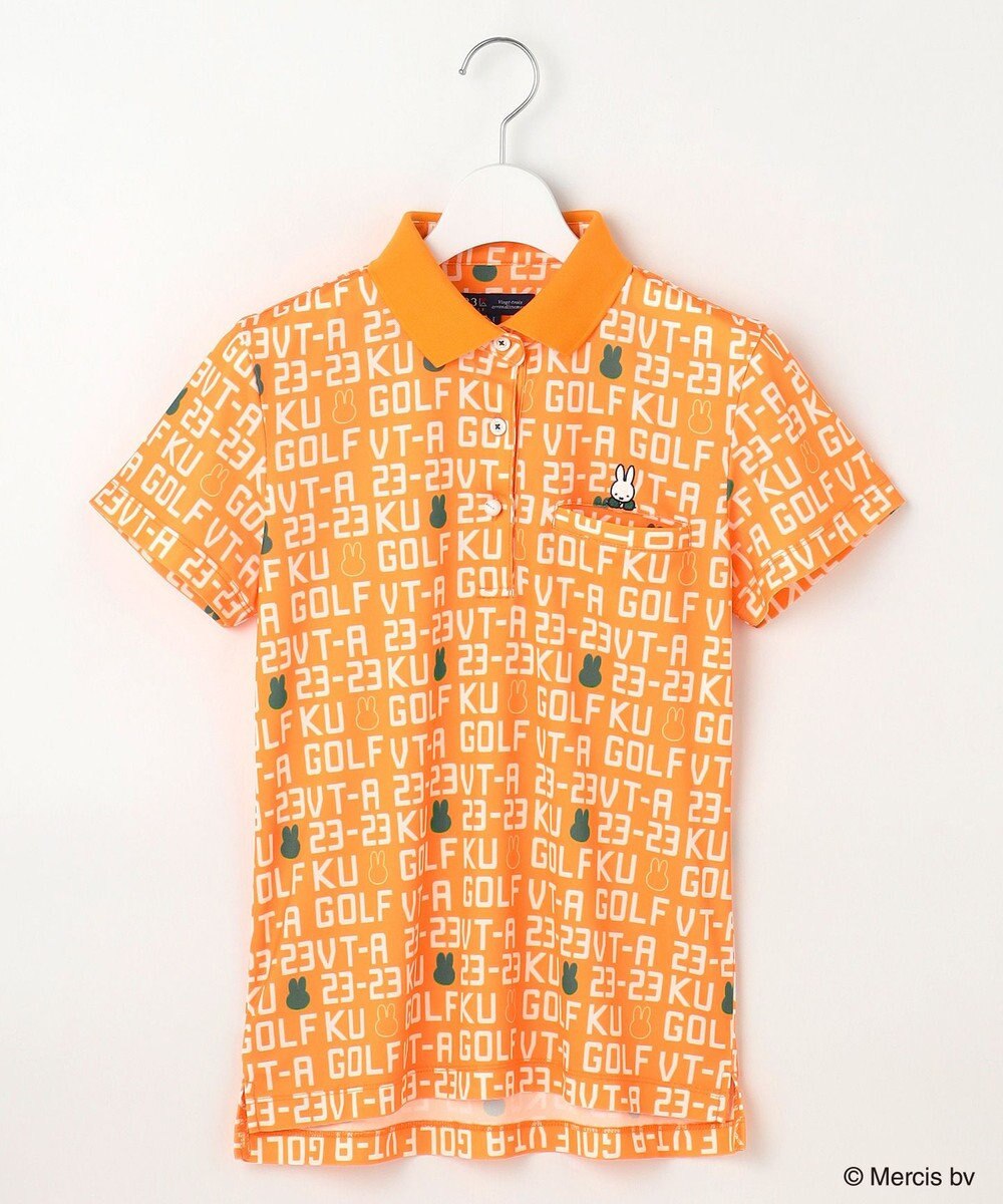 23区GOLF 【WOMEN】【吸水速乾/UVカット】ミッフィーロゴポロシャツ 