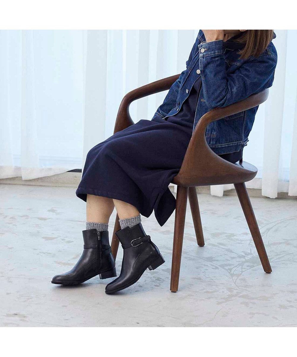 ing <ing>【WEB限定】ベルトデザインミドルブーツ 