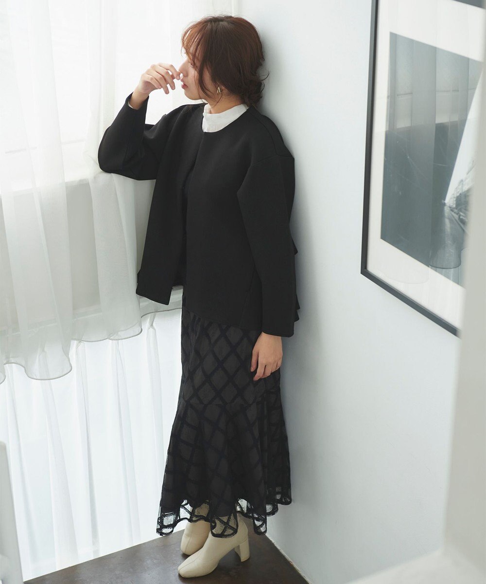 Feroux 【洗える】ビスチェドッキングニット プルオーバー 