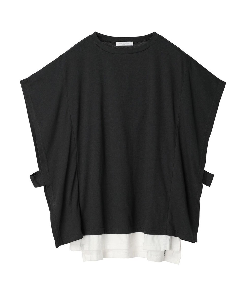 Green Parks ポンチョ風レイヤードチュニック 