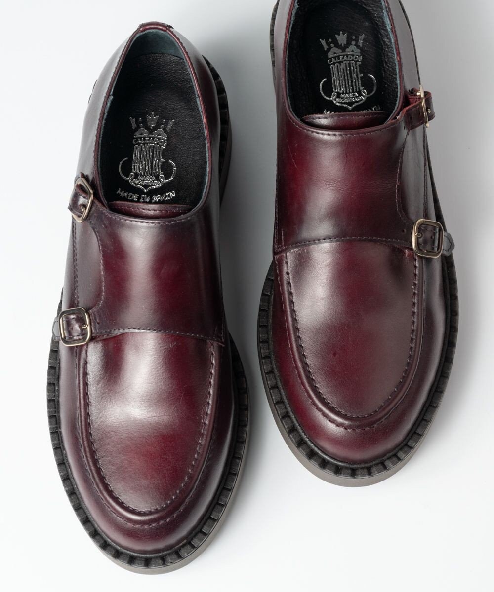 BONTRE 【BONTRE/ボントレ】厚底ダブルモンクシューズ 