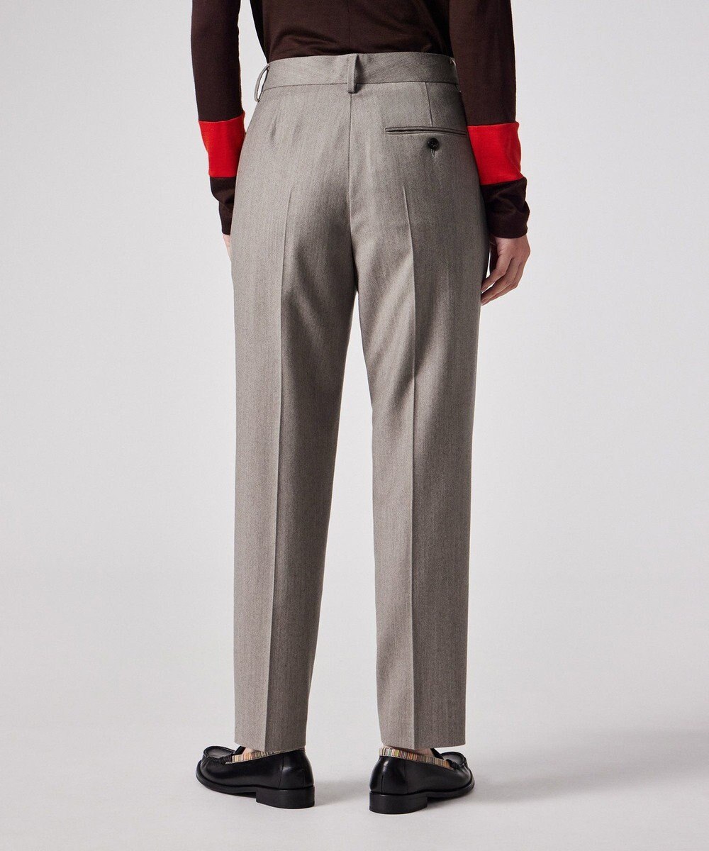 Paul Smith カシミアブレンド フランネル テーパードパンツ 