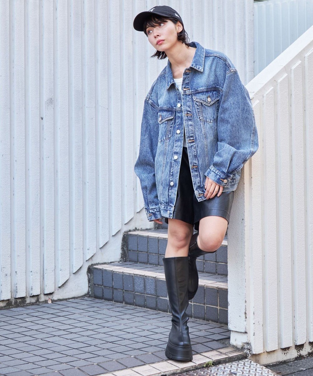 WEGO 【ユニセックス着用ITEM】BIGデニムジャケット 